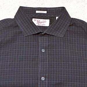 Penguin Munsingwear Shirt Mens Large with French cuffs RN# 37763